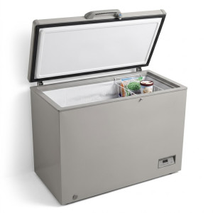 Congélateur horizontal un panier gris 175litres - Nasco - NAS-175FL-DS