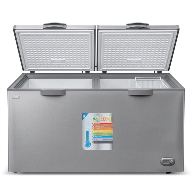 Congelateur horizontal vitre deux porte -255 l - Nasco- NAS-FS255FL