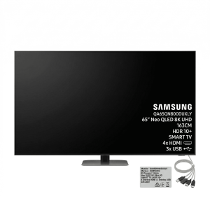 Téléviseur TV 65'' NEO QLED - 8K UHD - HDR 10+ / SMART TV - 4HDMI - 3 USB - 163CM - SAMSUNG - QA65QN800DUXLY