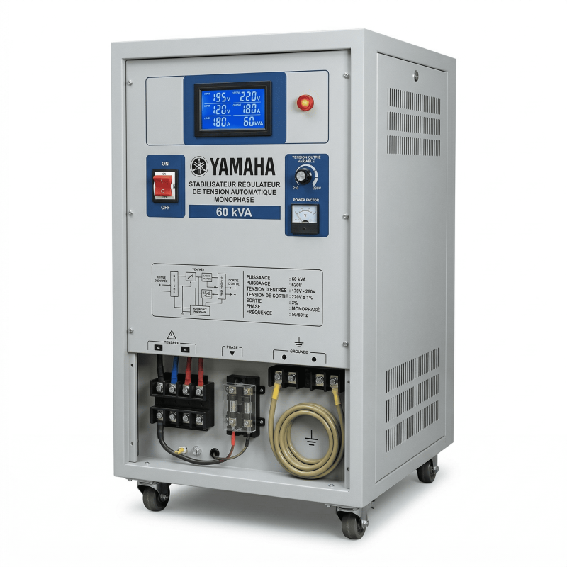 Stabilisateur Régulateur de Tension 60 kva monophasé 220 volts - Yamaha