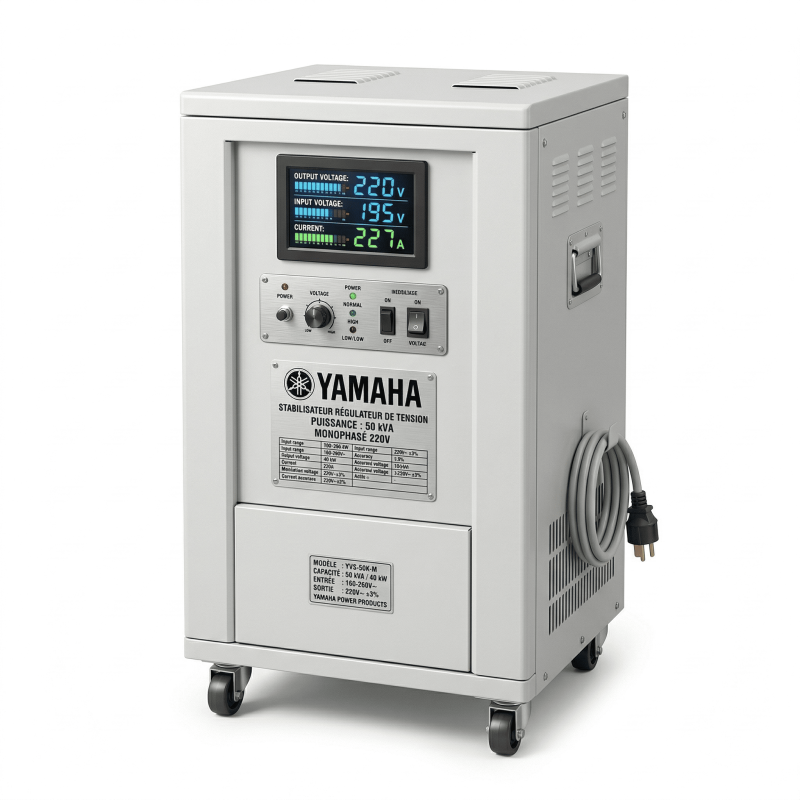 Stabilisateur Régulateur de Tension 50 kva monophasé 220 volt - Yamaha Stabilisateur Régulateur de Tension 50 kva monophasé 220 volt - Yamaha