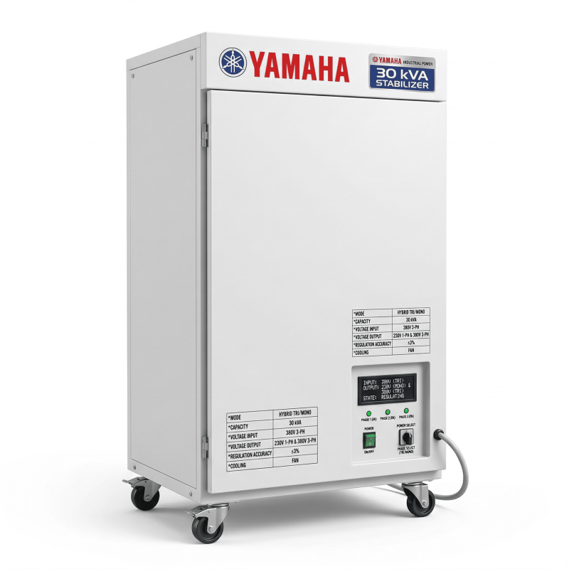 Stabilisateur Régulateur de Tension 30 kva triphasé monophasé 380 volts - Yamaha Stabilisateur Régulateur de Tension 30 kva triphasé monophasé 380 volts - Yamaha