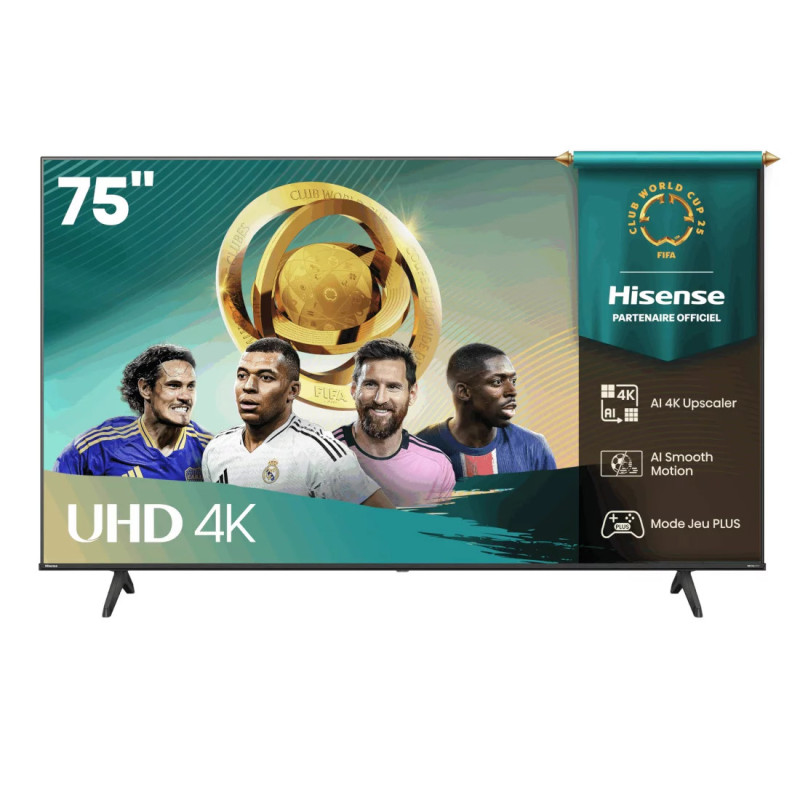 Tv LED 75'' Connectee Vidaa 4K UHD - APPLE HOME - Hisense - 75A6Q