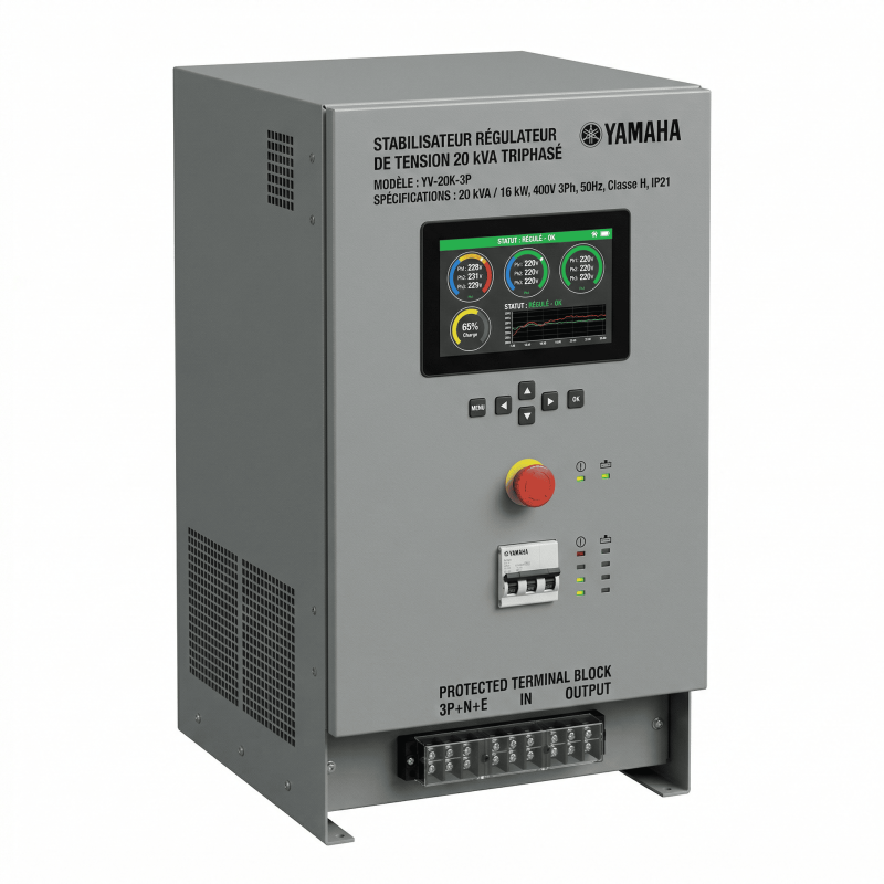 Stabilisateur Régulateur de Tension 20 kva triphasé - Yamaha