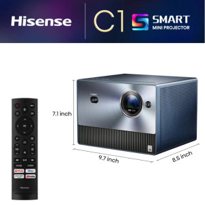 Mini Projecteur LASER TRICHROMA VIDAA - 4K- Hisense - C1