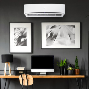 Split & climatiseur Mural R410 - 18.000 BTU -/ 2CV - Hisense - AS-18CR4SMSCE