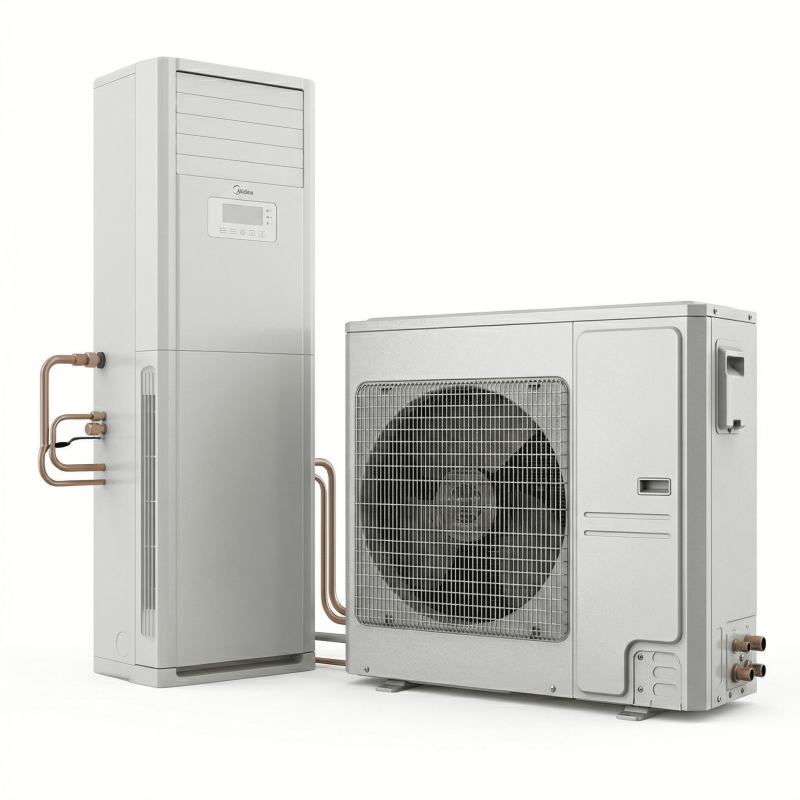 Split & Climatiseur Armoire 76.000 BTU / 8 CV - Midea R410 - MFA-76CRDN1-FS