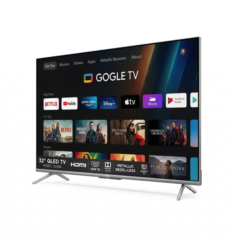 Téléviseur TV 32″ QLED GOOGLE QD-MINI LED - AIPQ PROCESSOR - TCL - 32S5K