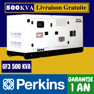Groupe électrogène 500 KVA Triphasé - Perkins GF3