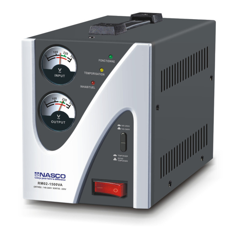 STABILISATEUR 1500VA COMPTEUR A AIGUILLE - NASCO - RM02-1500VA