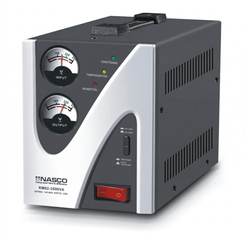 STABILISATEUR 2000VA COMPTEUR A AIGUILLE - NASCO - RM02-2000VA