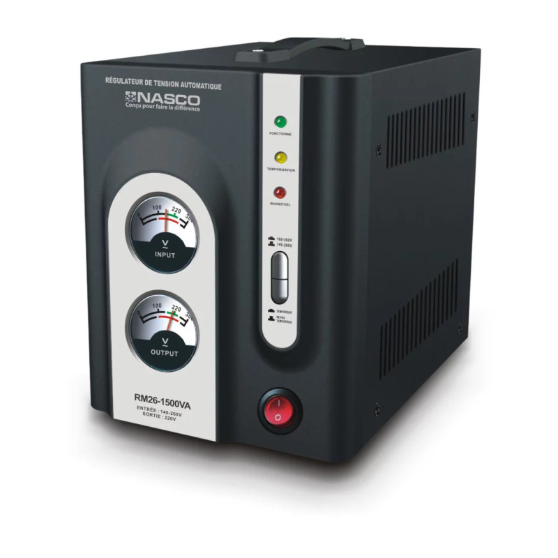 STABILISATEUR 1500VA COMPTEUR A AIGUILLE - NASCO - RM26-1500VA