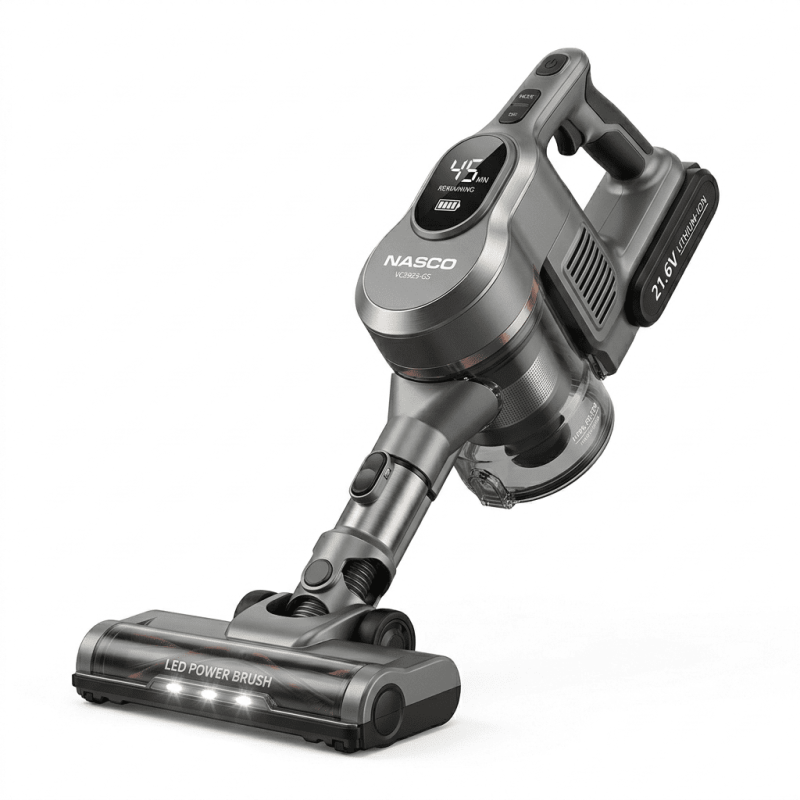 Aspirateur Balai Rechargeable 21.6V avec Indicateur de Batterie - Nasco - VC3923-GS