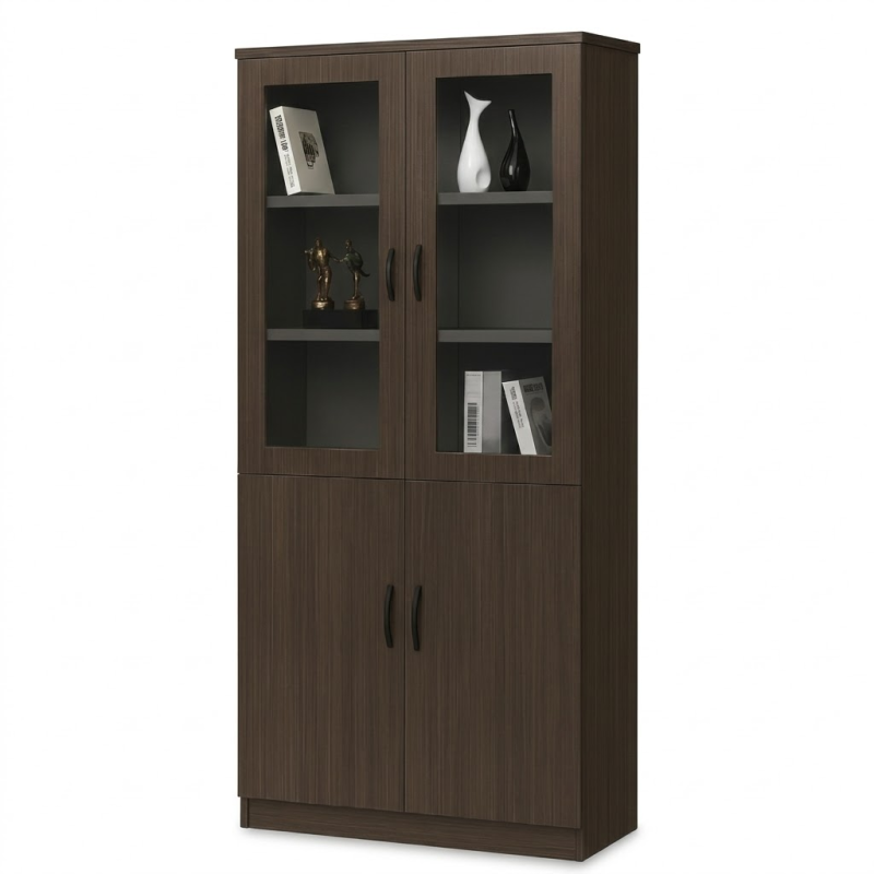 Armoire Haute de Rangement en bois 4 battants