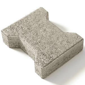 Pavés H 8cm decoratif en béton, autobloquant carrossable sans couleur - 6000 mettre carré