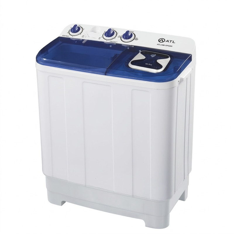 Machine à laver 7Kg – Semi-Auto – Twintube – Blanc-Bleu – 220-240V - ATL - ATLWM-XPB70