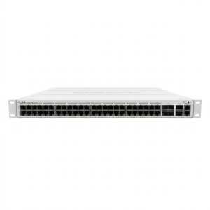 Commutateur Réseau Géré L3, 48x Ethernet Gigabit, PoE, 4x SFP+, 2x QSFP+ - MikroTik CRS354-48P-4S+2Q+RM
