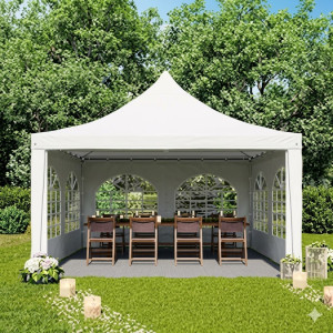 Location pour Tente Garden avec Parquet - Moquette Grise - 3x3m