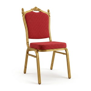 Location de Chaise Officielle - Rouge - H:92cm l:38cm à partir de 50 chaises