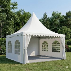 Location pour Tente Garden avec Parquet - Moquette Grise - 5x5m