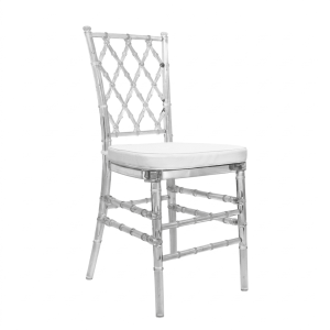 Location de Chaise Beverly - Transparent - H:89cm l:40cm à partir de 50 chaises