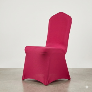 Location pour Housse de chaise Lycra - Rose Amour