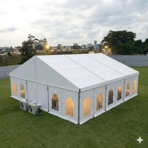 Location de Chapiteau climatisé 100 m2 (10x10m ) sans parquet