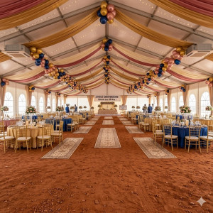 Location de Chapiteau climatisé 750 m2 (25x30m ) sans parquet