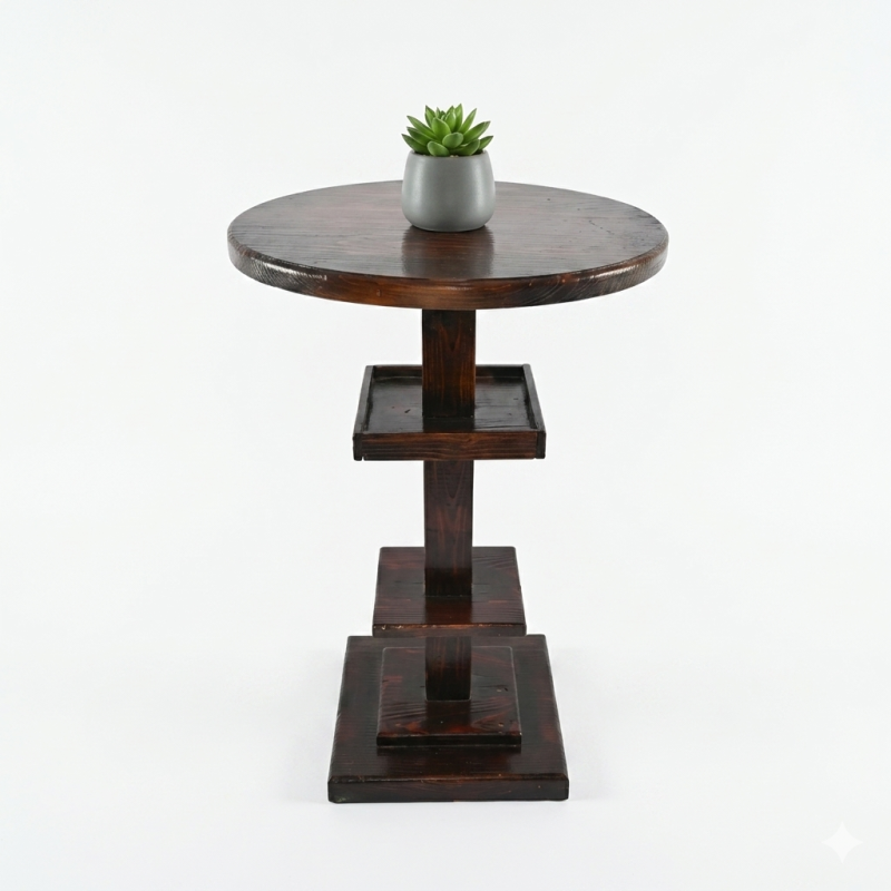 Table ronde haute Taverne - 2 a 4 pers - D-69cm H-106cm Table ronde haute Taverne - 2 a 4 pers - D-69cm H-106cm