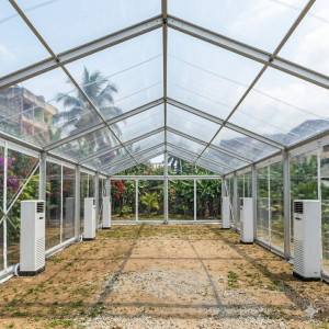 Location de Chapiteau climatisé transparent 200 m2 (10x20m ) sans parquet
