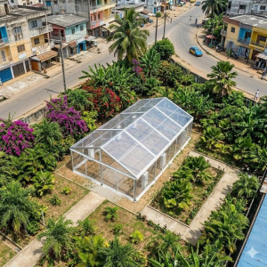 Location de Chapiteau climatisé transparent 200 m2 (10x20m ) sans parquet