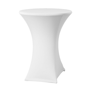 Location pour Housse de Table mange Debout - Blanc