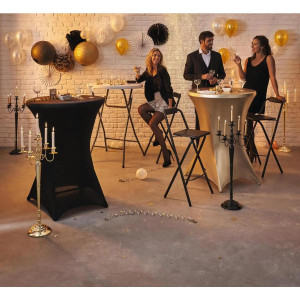 Housse de Table Mange Debout - Or