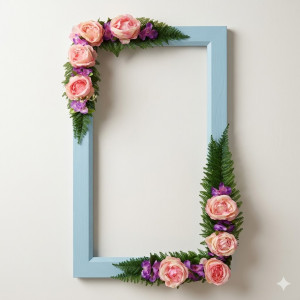 Location pour Cadre photo bleu - Long 94cm - Larg 56cm Location pour Cadre photo bleu - Long 94cm - Larg 56cm