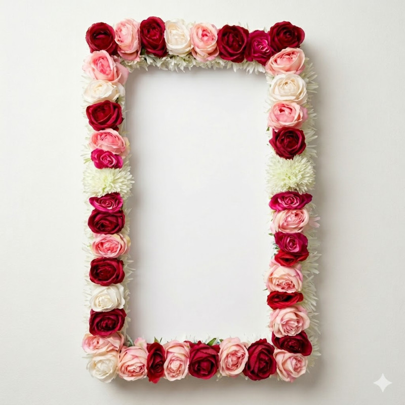 Location pour Cadre photo Floral 1 - Long 94cm - Larg 56cm