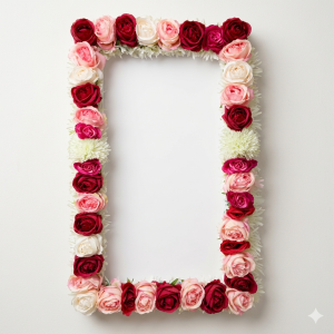 Location pour Cadre photo Floral 1 - Long 94cm - Larg 56cm