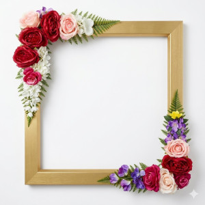 Location pour Cadre photo Or - Long 94cm - Larg 56cm
