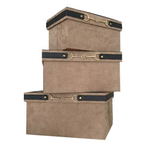Location pour Coffret Deco - Trio - Marron - long 29cm larg 40cm