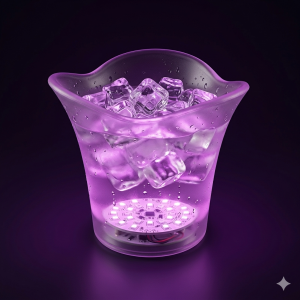 Location pour Seau a champagne lumineux - H 27cm - D 36cm