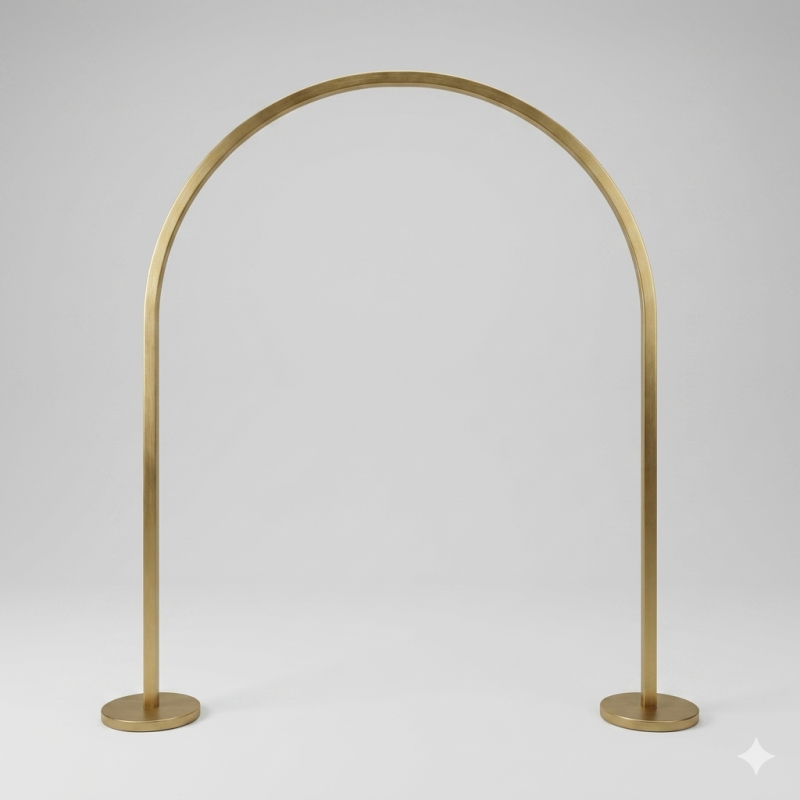Location pour Arche de Support Luminaire Columba - L 150 - H 200cm- Dore Location pour Arche de Support Luminaire Columba - L 150 - H 200cm- Dore