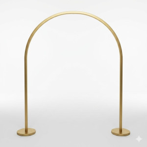 Location pour Arche de Support Luminaire Columba - L 150 - H 200cm- Dore Location pour Arche de Support Luminaire Columba - L 150 - H 200cm- Dore