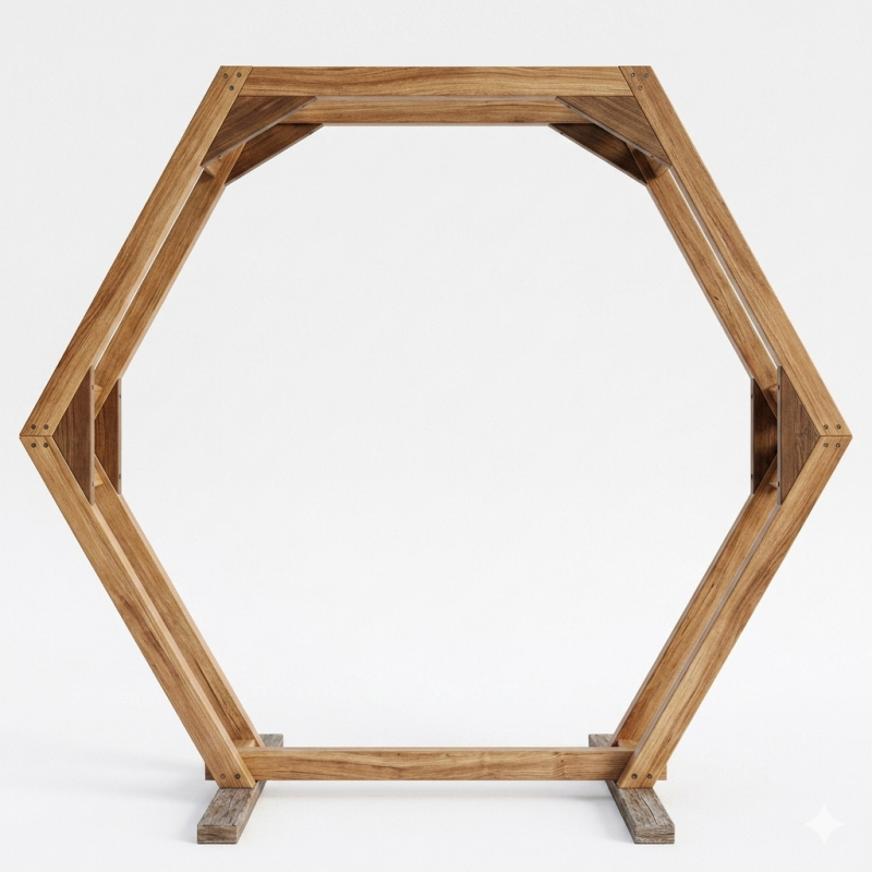 Location pour Arche Hexagone – Bois