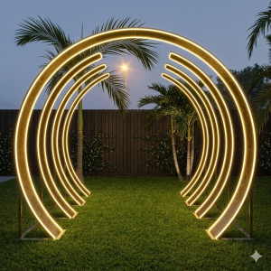 Location pour Avenue de Stars Dorée - 7 Pieces - H:270cm l:250cm