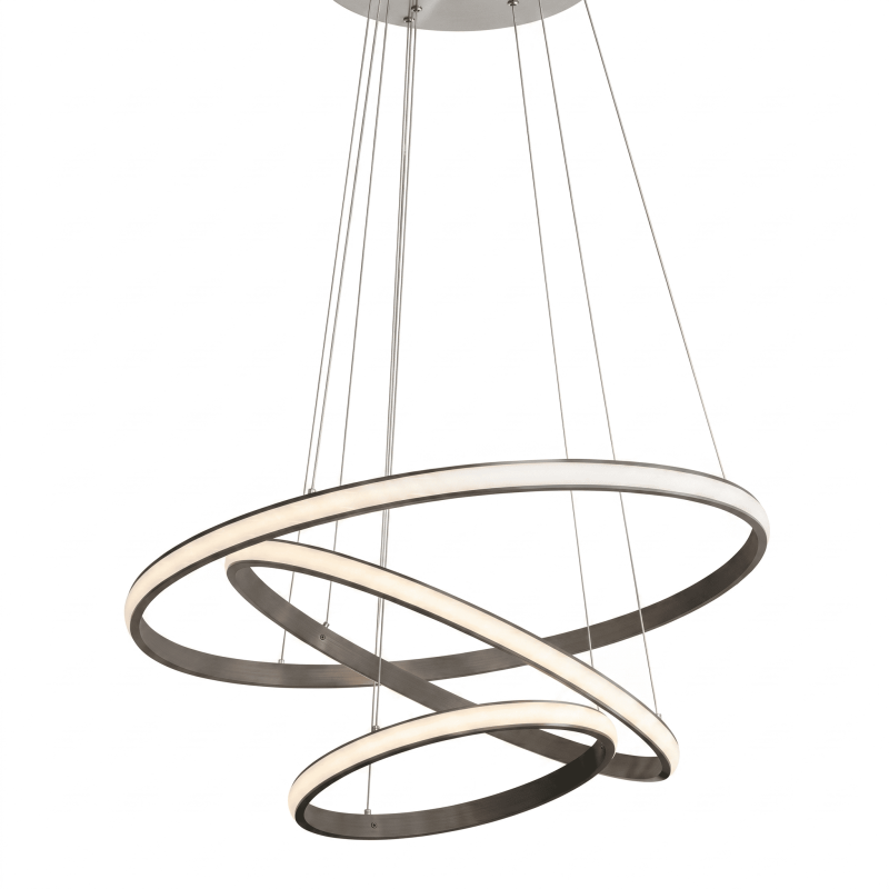 Location de Lustre Le'o - Composition Triple (60, 80 et 100 cm)
