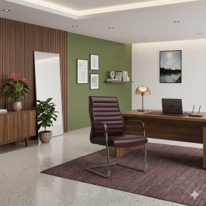 Chaise de Bureau Cantilever Bordeaux 908-V-1 Chaise de Bureau Cantilever Bordeaux 908-V-1