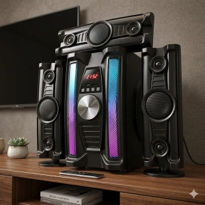 Enceinte Multimédia 3.1CH Caisson de Basse + 3 Haut Parleurs NASCO - NAS-HT3.1-N852 / NAS-HT3.1-N855 / NAS-HT3.1-N862