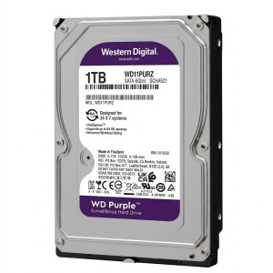 Disque dur interne HDD spécial NVR - 1 To Western Digital Purple - WD11PURZ