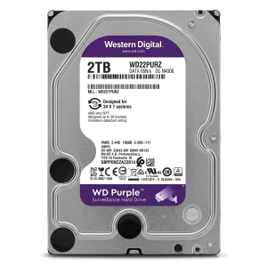 Disque dur interne HDD spécial NVR - 2 To Western Digital Purple - WD22PURZ Disque dur interne HDD spécial NVR - 2 To Western Digital Purple - WD22PURZ