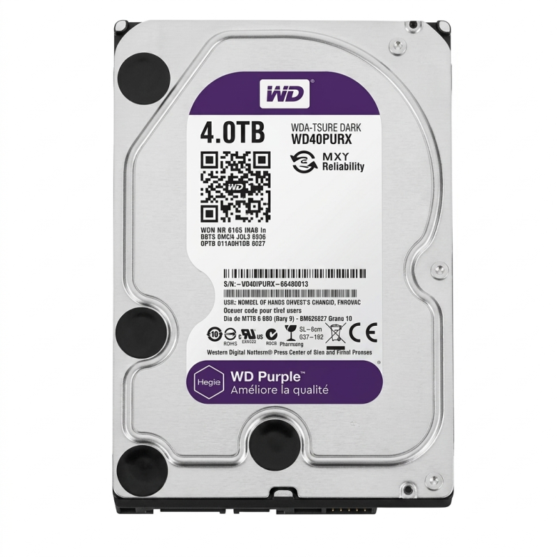 Western Digital WD42PURZ Interne Harde Schijf – 3,5 Inch – 4000 GB – SATA – Voor Bewakingssystemen En Opslag