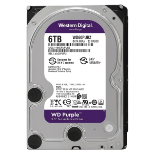 Disque dur interne HDD spécial NVR - 6 To Western Digital Purple - WD64PURZ Disque dur interne HDD spécial NVR - 6 To Western Digital Purple - WD64PURZ